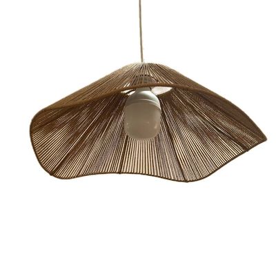 لوستر بافتنی مدل رافیا دفرمه کد 6015