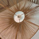 لوستر بافتنی مدل رافیا دفرمه کد 6015