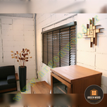 ساعت چوبی دیواری فانتزی ، مدرن و خاص طرح پازلی موندریان کد 615