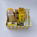 باکس هدیه زرد دخترانه کد 18