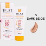 کرم ضد آفتاب رنگی و ضد پیری بژ تیره پوست خشک تا نرمال تراست