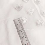 پک 4 عددی گیره کاغذ شفاف قلبی