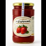 مربای توت فرنگی 620گرم -شیشه بزرگ-6عددی