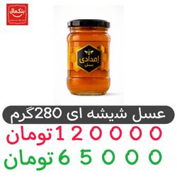عسل شیشه ای 280گرم 12عددی
