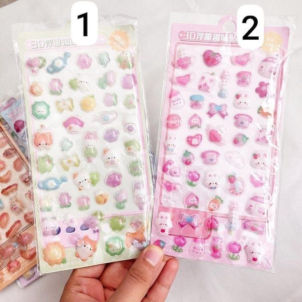 استیکر پفکی سه بعدی