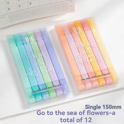 پک 6 عددی هایلایتر و ماژیک 2 سر