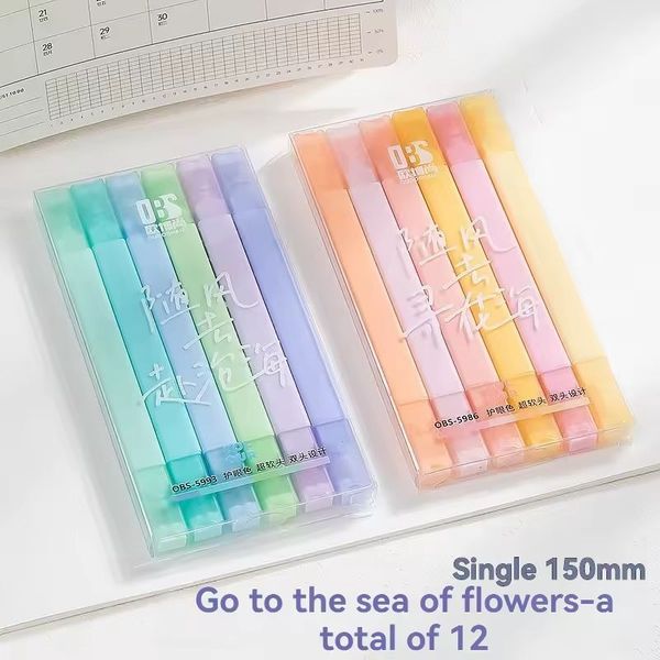 پک 6 عددی هایلایتر و ماژیک 2 سر