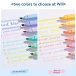 پک 6 عددی هایلایتر و ماژیک 2 سر