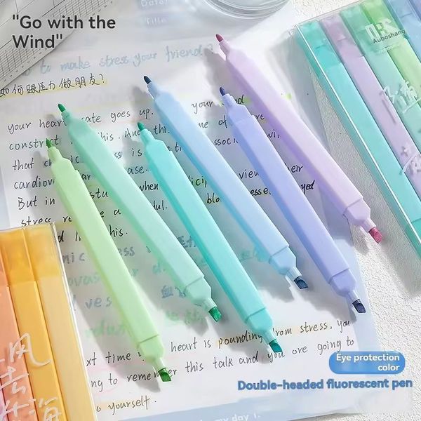 پک 6 عددی هایلایتر و ماژیک 2 سر