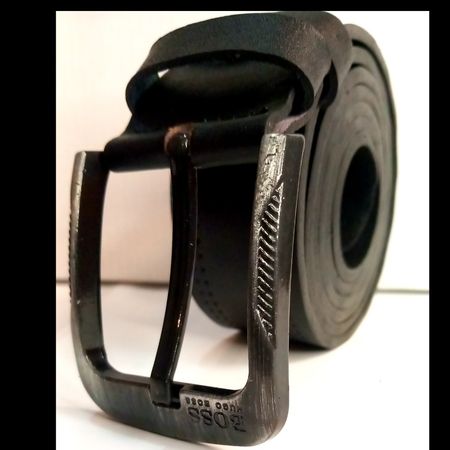 کمربند چرم طبیعی اسپورت با سگک زبانه ای