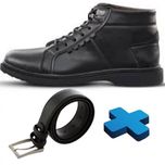 نیم بوت کمربند چرم مردانه ست چرم مناسب هدیه