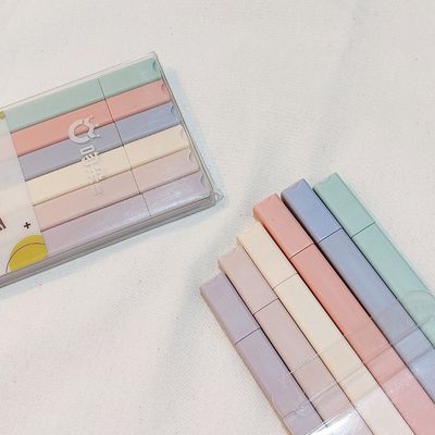 پک 6 عددی هایلایتر پاستلی کمرنگ 1 سر