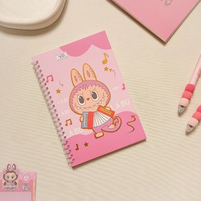 دفتر سیمی طرح لبوبو طلاکوب کد 302