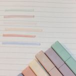 پک 6 عددی هایلایتر پاستلی کمرنگ 1 سر