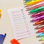 پک خودکار رنگی 12 رنگ شیشه ای