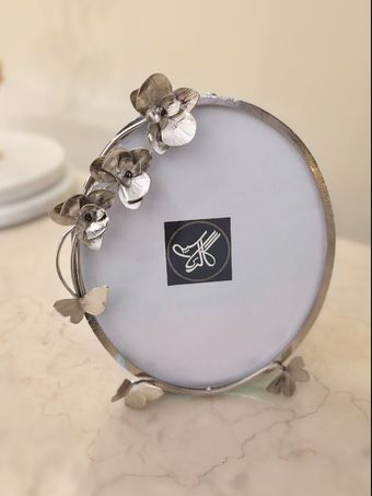 قاب عکس نقره ای ارکیده