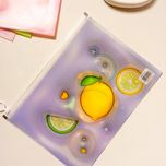 پوشه زیپ دار طرح میوه‌ای