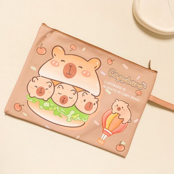 کیف زیپ دار مدل کاپی بارا گیلاسی سایز A4