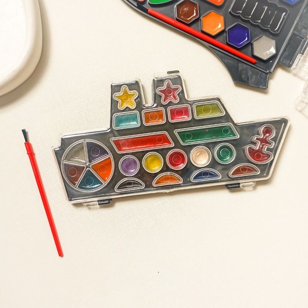 آبرنگ فانتزی طرح کشتی