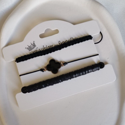 پک دستبند سه لاین مدل ونکلیف مشکی