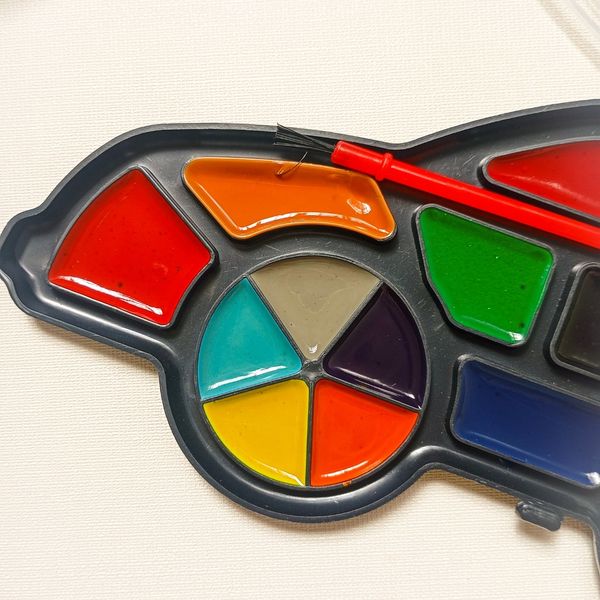 ست آبرنگ و قلمو فانتزی طرح ماشین