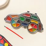 ست آبرنگ و قلمو فانتزی طرح ماشین