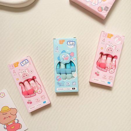 پک 4 عددی روان نویس فانتزی بلو اند پینک