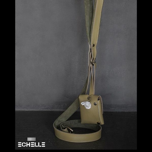 ست هارنس، لیش و پوپ بگ چرم طبیعی مدل Fera