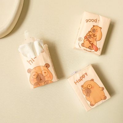 دستمال جیبی فانتزی مدل کاپی بارا بسته 8 عددی