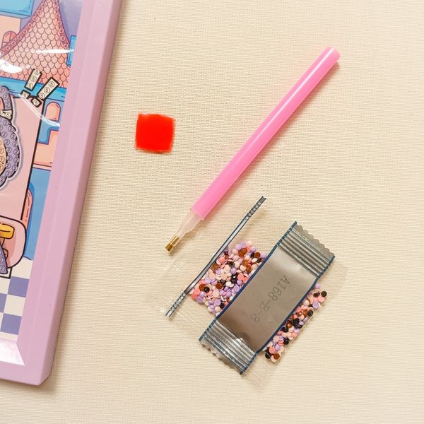 نقاشی الماسی قابدار لبوبو کد 1007