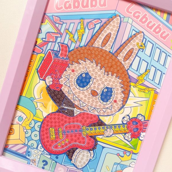 نقاشی الماسی قابدار طرح لبوبو کد 1011