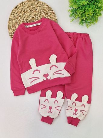 ست بلوز و شلوار خرگوش گوش دار کد2387