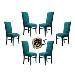 کاور صندلی ناهار خوری 6 نفره تاج صاف مدل لاکرا پفکی