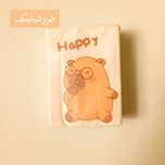 دستمال جیبی فانتزی مدل کاپی بارا بسته 8 عددی