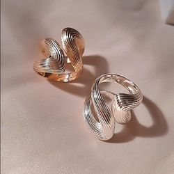انگشتر دفرمه آبکاری نقره