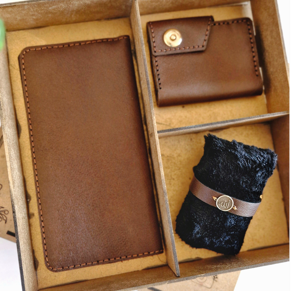 ست سه تیکه چرم طبیعی مردانه (3)