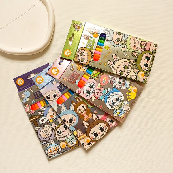 مداد رنگی 13 رنگ پایه روغنی طرح لبوبو