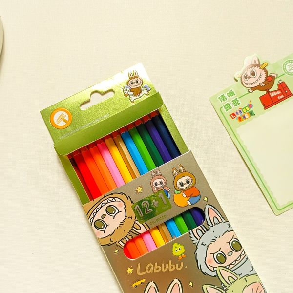 مداد رنگی 13 رنگ پایه روغنی طرح لبوبو