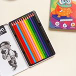 مداد رنگی جعبه فلزی پیکاسو طرح پرنده