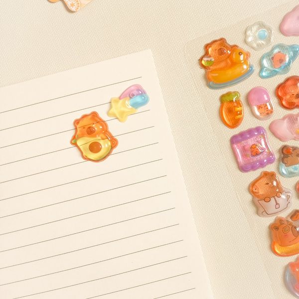 استیکر برجسته طرح کاپی بارا