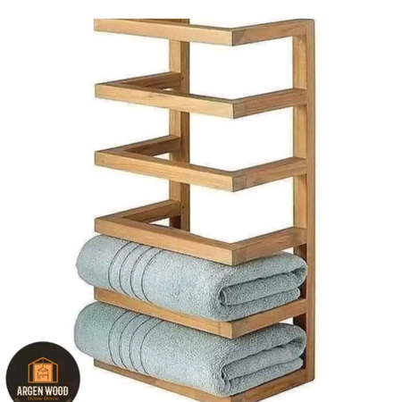 استند و هولدر حوله چوبی