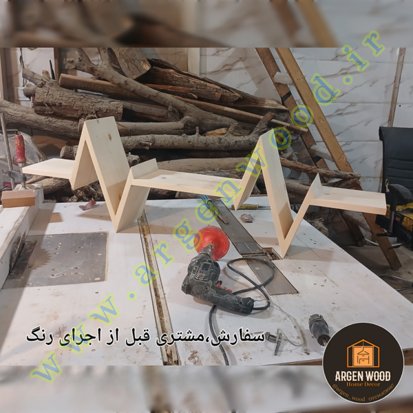 شلف دیواری فانتزی ، مدرن و خاص طرح ضربان قلب (گراف)