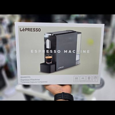 دستگاه اسپرسوساز کپسولی LePresso Baristo مدل LPCFFM0045BK سازگار با کپسول نسپرسو 19 بار