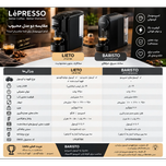 دستگاه اسپرسوساز چندکپسولی LePresso Lieto مدل LPLIETBK سه کاره با پمپ 19 بار و توان 1450 وات