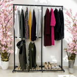 رگال لباس ایستاده چوب و فلز مدل سنا