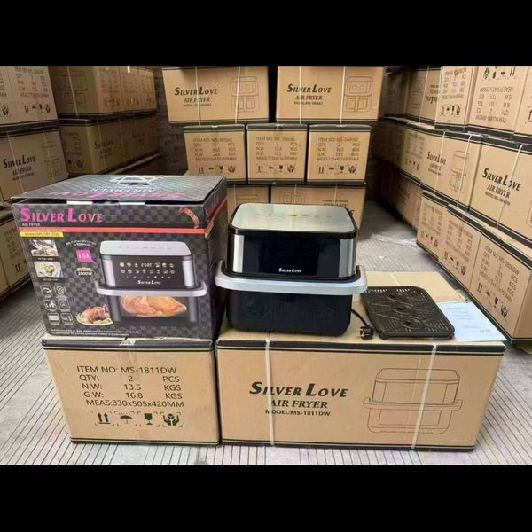 سرخ کن بدون روغن 15 لیتری Silver Love مدل MS-1811DW با توان 2000 وات