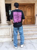 تیشرت لش پشت چاپ صورتی