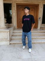 تیشرت لش پشت چاپ صورتی