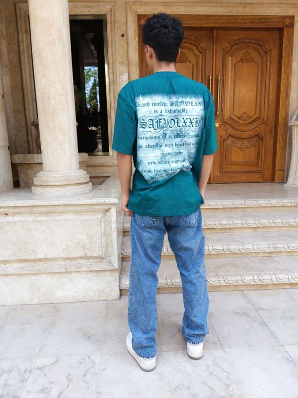 تیشرت لش پشت چاپ صورتی