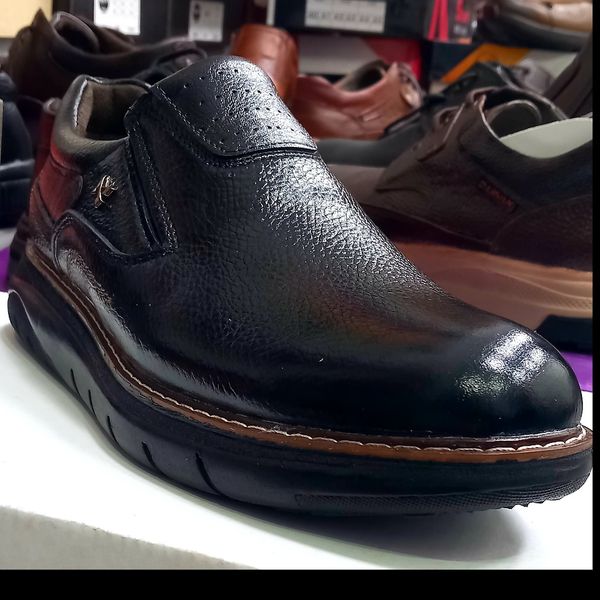 کفش مردانه روزمره چرم طبیعی زیره پی یو